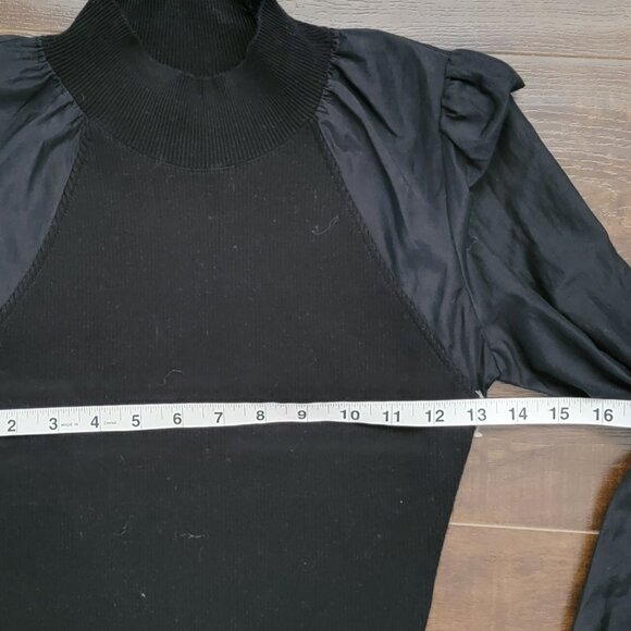 NEW ALLSAINTS Cleo Mini Dress Womens 4 Black Chic Designer Goth Feminine - Picture 6 of 8